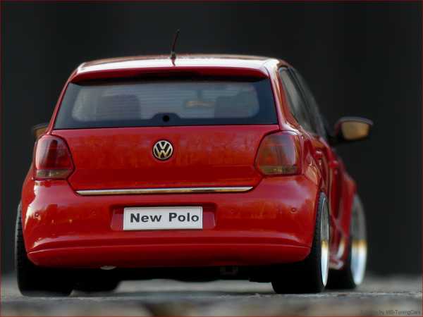 1:18 VW Polo 6R NEW 2010 RED Edition + BBS RS Alufelgen = RAR